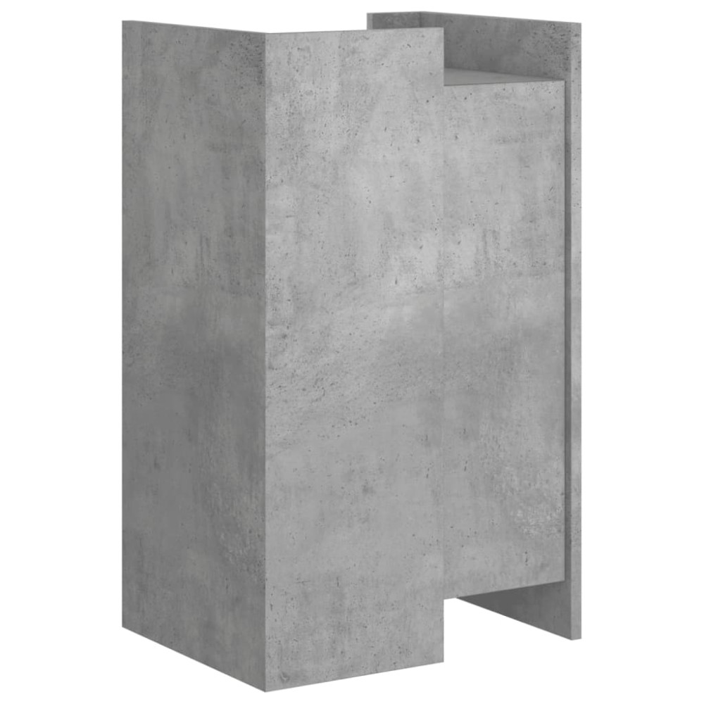 Produktbild för Skänk betonggrå 45x35x75 cm konstruerat trä