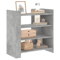 Produktbild för Skänk betonggrå 73,5x35x75 cm konstruerat trä