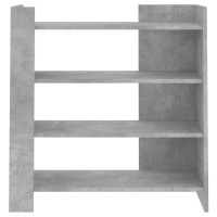 Produktbild för Skänk betonggrå 73,5x35x75 cm konstruerat trä