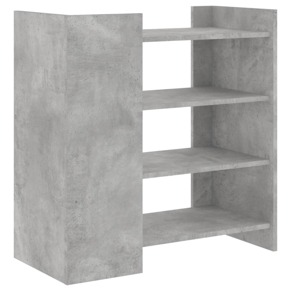 Produktbild för Skänk betonggrå 73,5x35x75 cm konstruerat trä