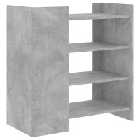 Produktbild för Skänk betonggrå 73,5x35x75 cm konstruerat trä