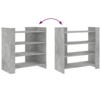 Produktbild för Skänk betonggrå 73,5x35x75 cm konstruerat trä