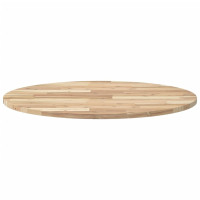 Produktbild för Bordsskiva rund Ø80x2 cm massivt akaciaträ