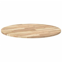 Produktbild för Bordsskiva rund Ø80x2 cm massivt akaciaträ