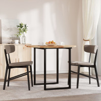 Produktbild för Bordsskiva rund Ø90x2 cm massivt akaciaträ