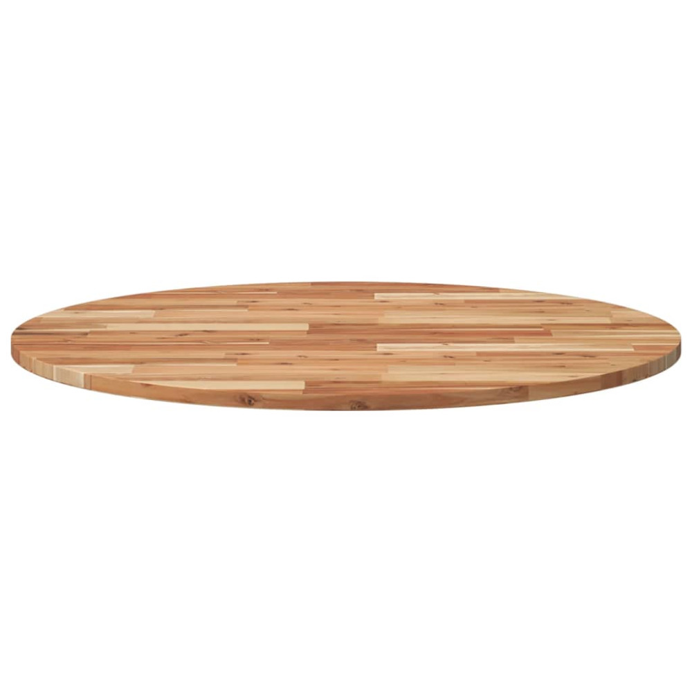Produktbild för Bordsskiva rund Ø90x2 cm massivt akaciaträ