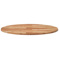 Produktbild för Bordsskiva rund Ø90x2 cm massivt akaciaträ