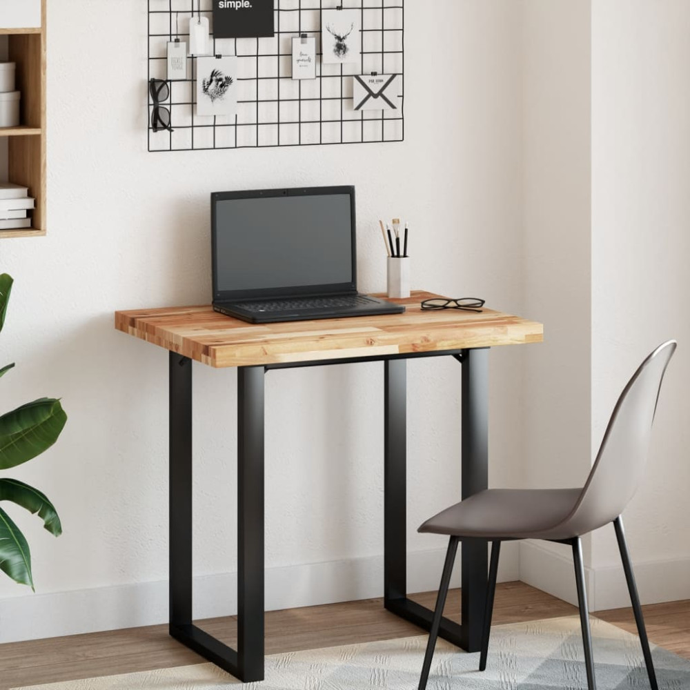 Produktbild för Bordsskiva rektangulär 80x60x4 cm massivt akaciaträ