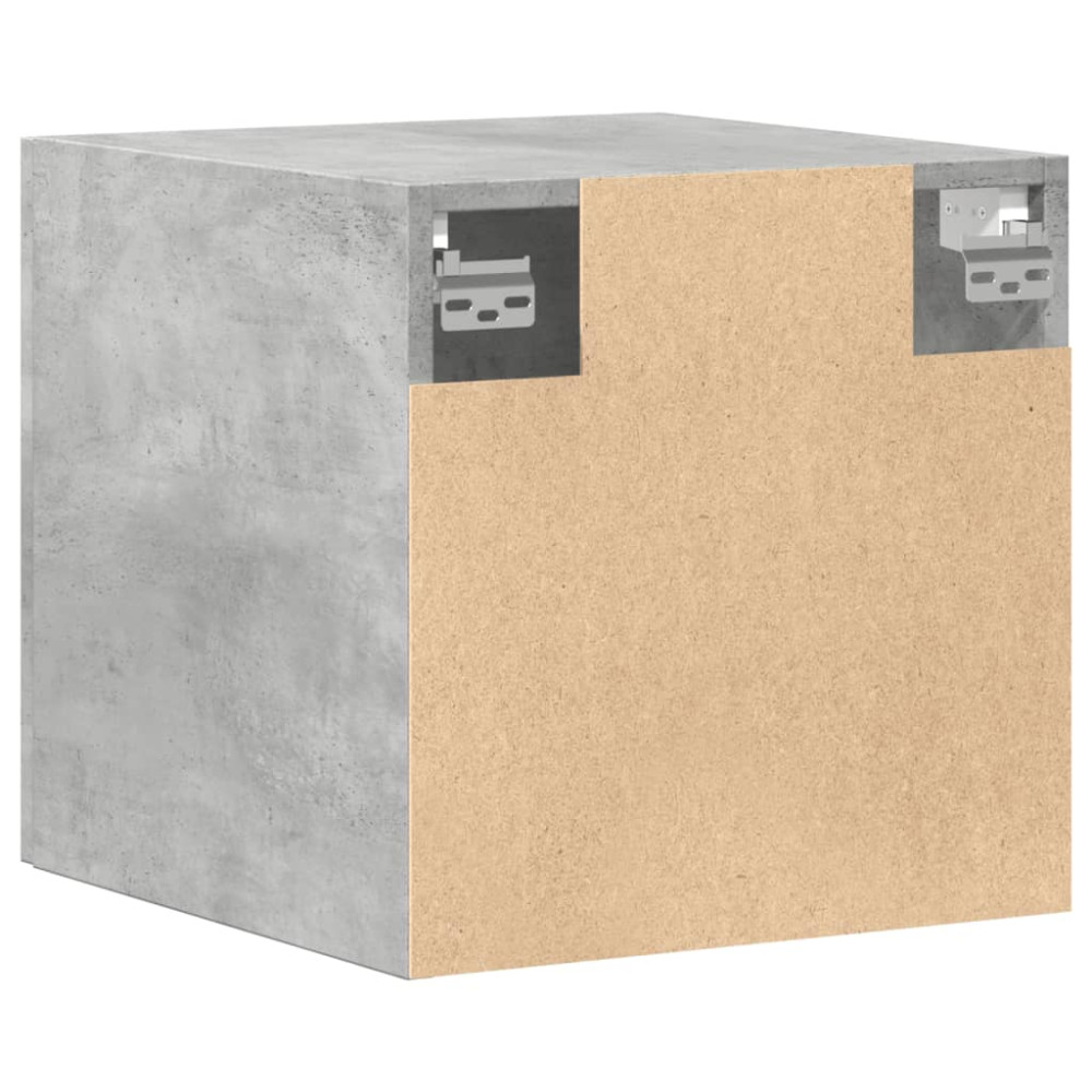 Produktbild för Väggskåp betonggrå 40x42,5x40 cm konstruerat trä
