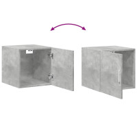 Produktbild för Väggskåp betonggrå 40x42,5x40 cm konstruerat trä