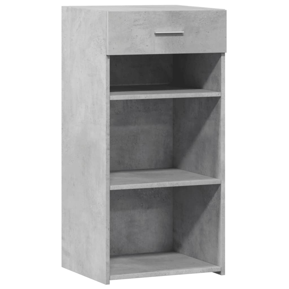 Produktbild för Skänk betonggrå 45x42,5x93 cm konstruerat trä