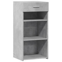 Produktbild för Skänk betonggrå 45x42,5x93 cm konstruerat trä