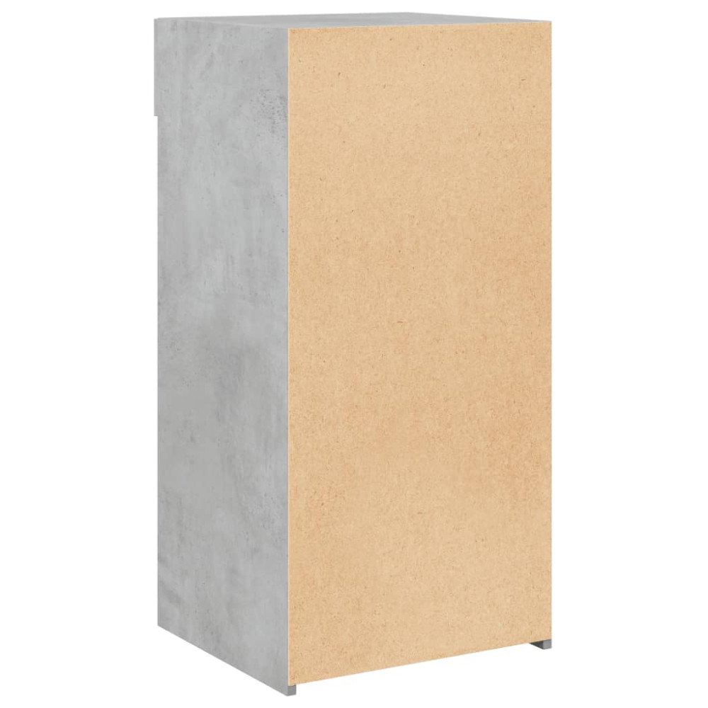 Produktbild för Skänk betonggrå 45x42,5x93 cm konstruerat trä