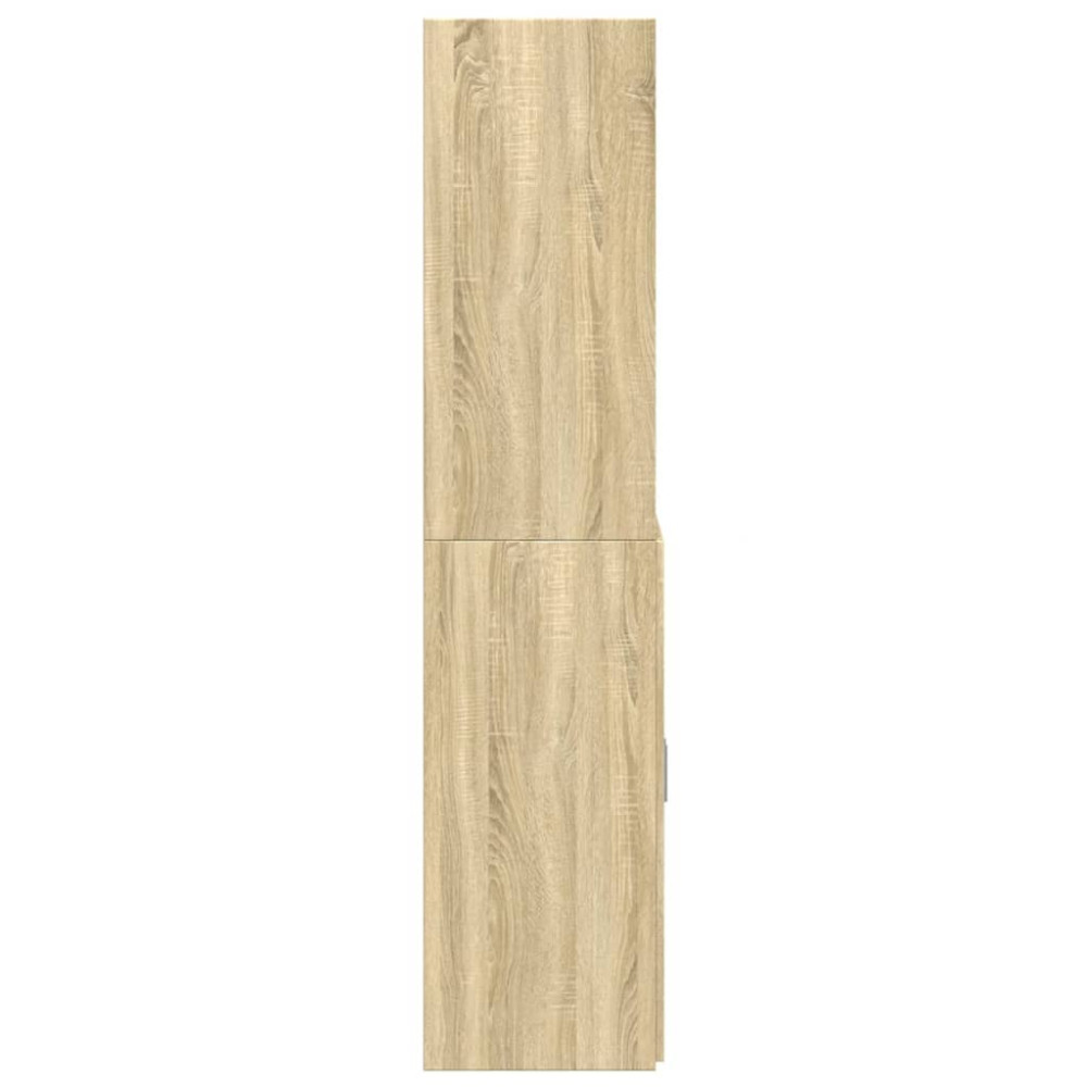 Produktbild för Högskåp sonoma-ek 80x42,5x185 cm konstruerat trä