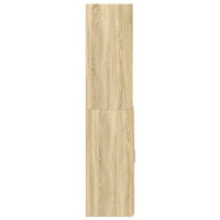 Produktbild för Högskåp sonoma-ek 80x42,5x185 cm konstruerat trä