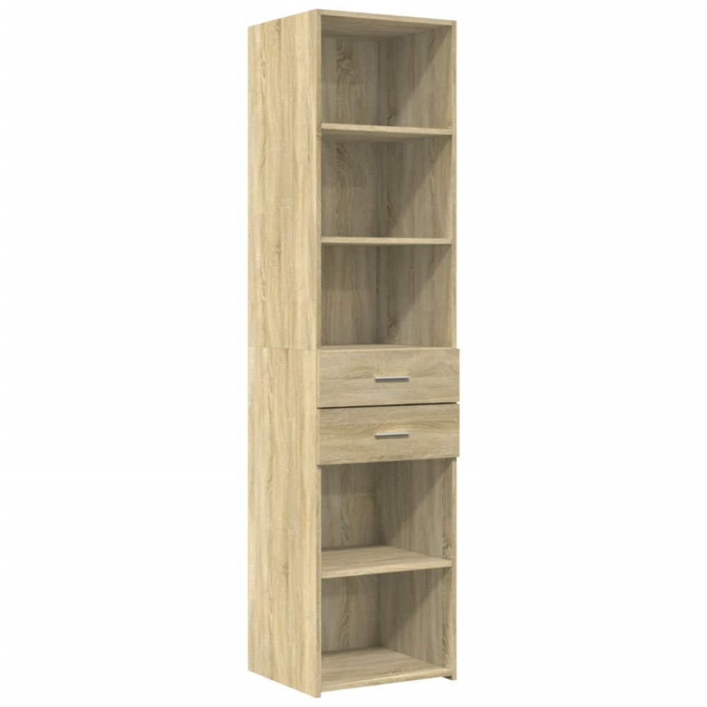 Produktbild för Högskåp sonoma-ek 45x42,5x185 cm konstruerat trä