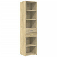 Produktbild för Högskåp sonoma-ek 45x42,5x185 cm konstruerat trä