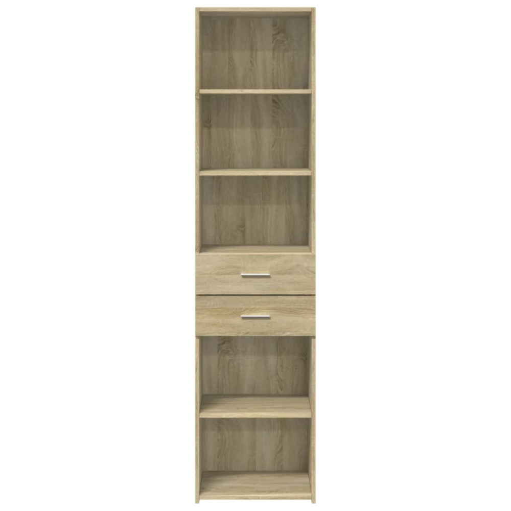 Produktbild för Högskåp sonoma-ek 45x42,5x185 cm konstruerat trä