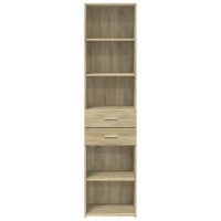 Produktbild för Högskåp sonoma-ek 45x42,5x185 cm konstruerat trä