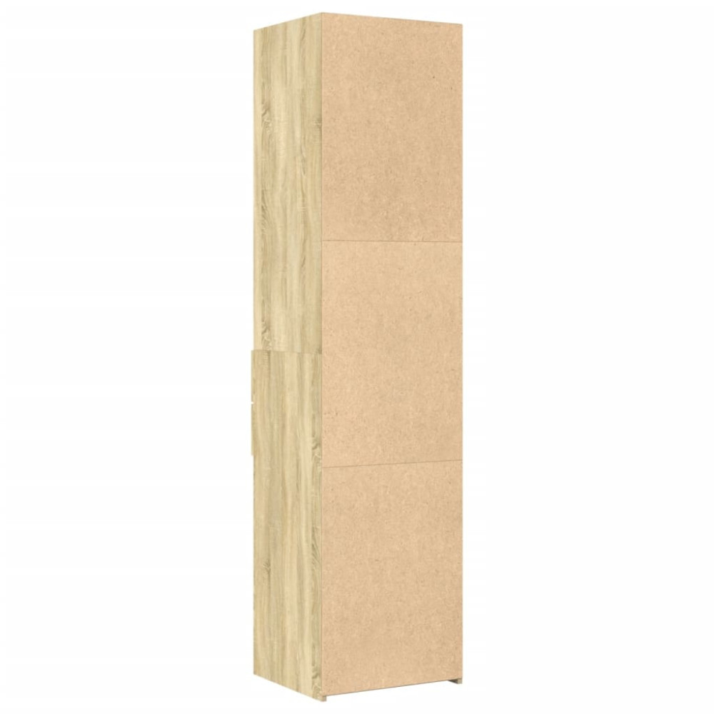 Produktbild för Högskåp sonoma-ek 45x42,5x185 cm konstruerat trä