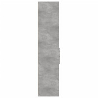 Produktbild för Högskåp betonggrå 40x42,5x185 cm konstruerat trä