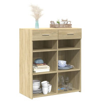 Produktbild för Skänk sonoma-ek 80x42,5x93 cm konstruerat trä