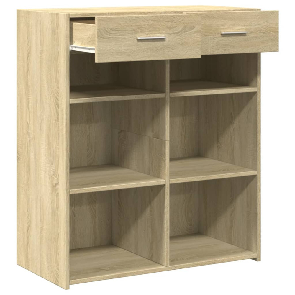 Produktbild för Skänk sonoma-ek 80x42,5x93 cm konstruerat trä