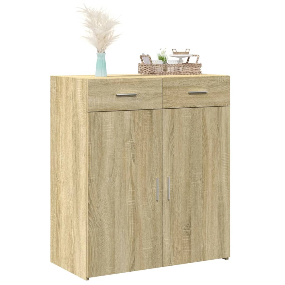 Produktbild för Skänk sonoma-ek 80x42,5x93 cm konstruerat trä