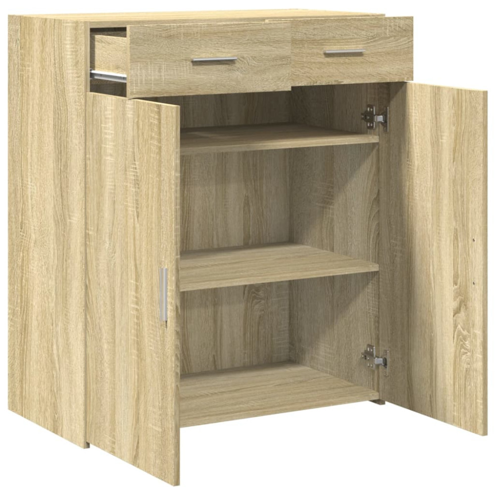 Produktbild för Skänk sonoma-ek 80x42,5x93 cm konstruerat trä