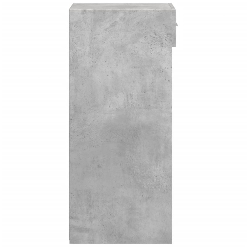 Produktbild för Skänk betonggrå 30x42,5x93 cm konstruerat trä