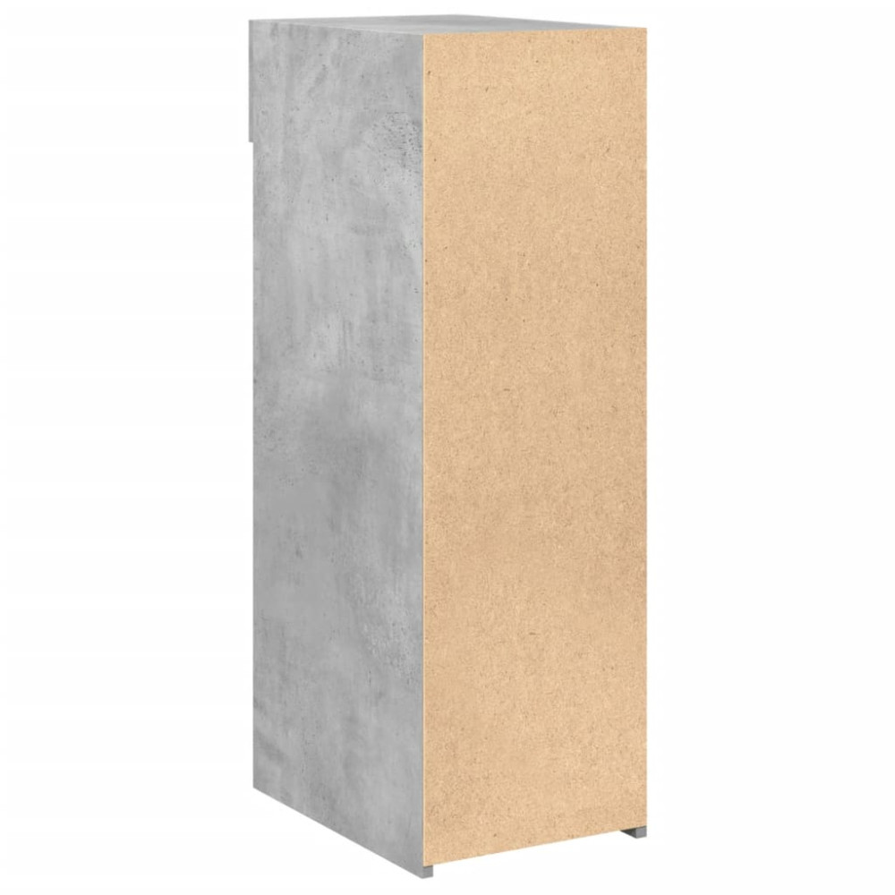 Produktbild för Skänk betonggrå 30x42,5x93 cm konstruerat trä