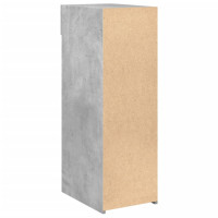 Produktbild för Skänk betonggrå 30x42,5x93 cm konstruerat trä