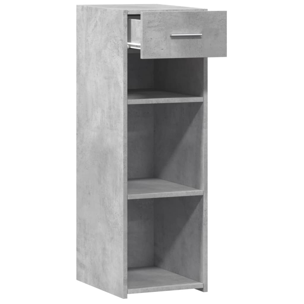 Produktbild för Skänk betonggrå 30x42,5x93 cm konstruerat trä