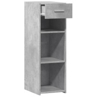Produktbild för Skänk betonggrå 30x42,5x93 cm konstruerat trä