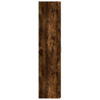 Produktbild för Högskåp rökfärgad ek 30x42,5x185 cm konstruerat trä