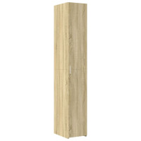 Produktbild för Högskåp sonoma-ek 30x42,5x185 cm konstruerat trä