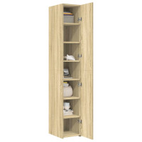 Produktbild för Högskåp sonoma-ek 30x42,5x185 cm konstruerat trä