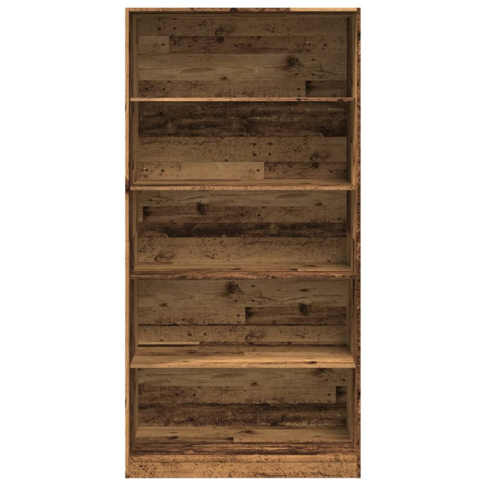 Produktbild för Garderob gammalt trä 100x50x200 cm konstruerat trä