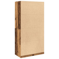 Produktbild för Garderob gammalt trä 100x50x200 cm konstruerat trä