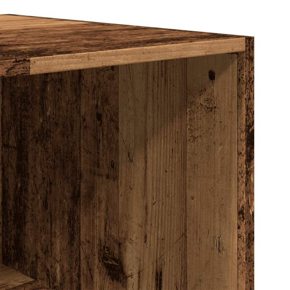 Produktbild för Garderob gammalt trä 100x50x200 cm konstruerat trä
