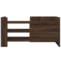 Produktbild för Tv-bänk brun ek 80x35x40 cm konstruerat trä