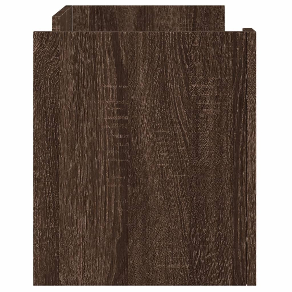 Produktbild för Tv-bänk brun ek 80x35x40 cm konstruerat trä