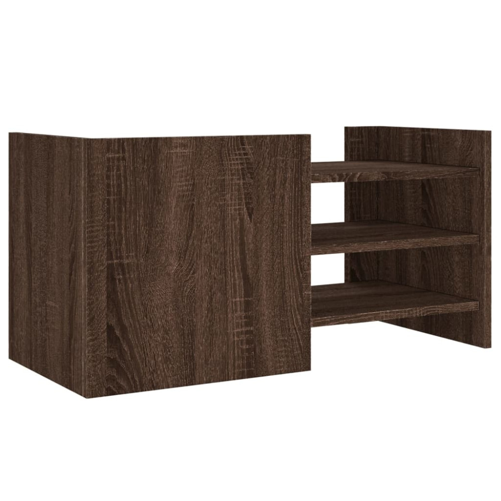 Produktbild för Tv-bänk brun ek 80x35x40 cm konstruerat trä