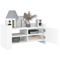 Produktbild för Tv-bänk vit 80x35x40 cm konstruerat trä