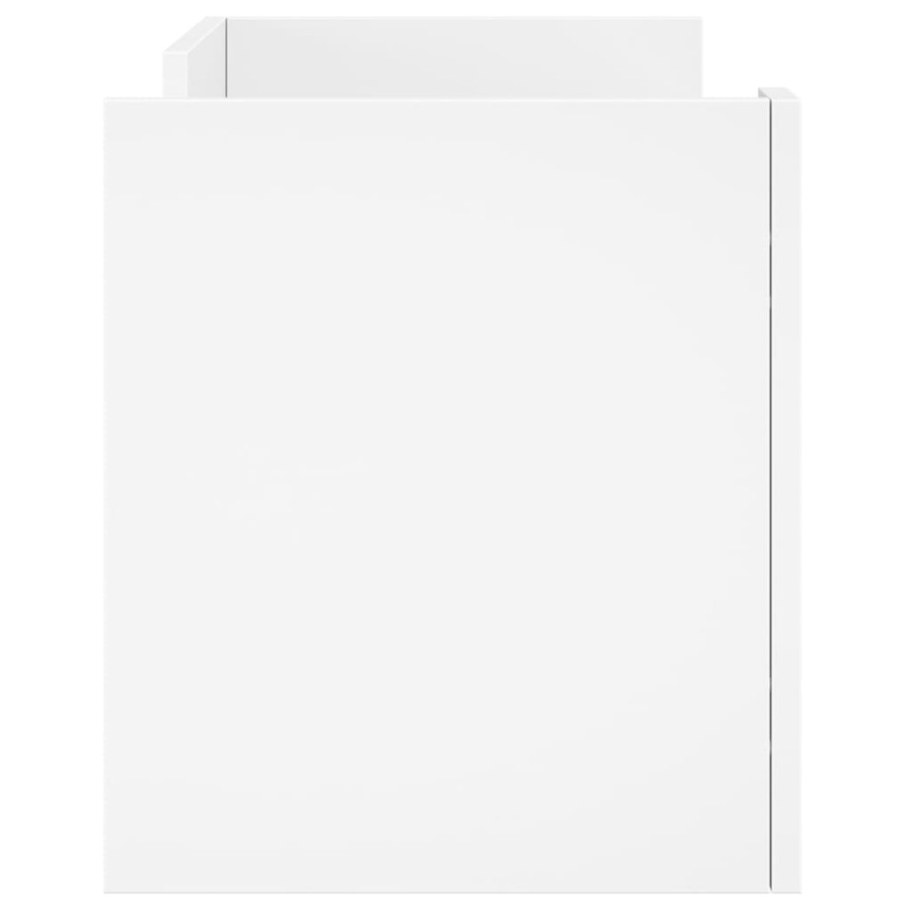 Produktbild för Tv-bänk vit 80x35x40 cm konstruerat trä