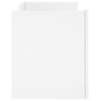 Produktbild för Tv-bänk vit 80x35x40 cm konstruerat trä