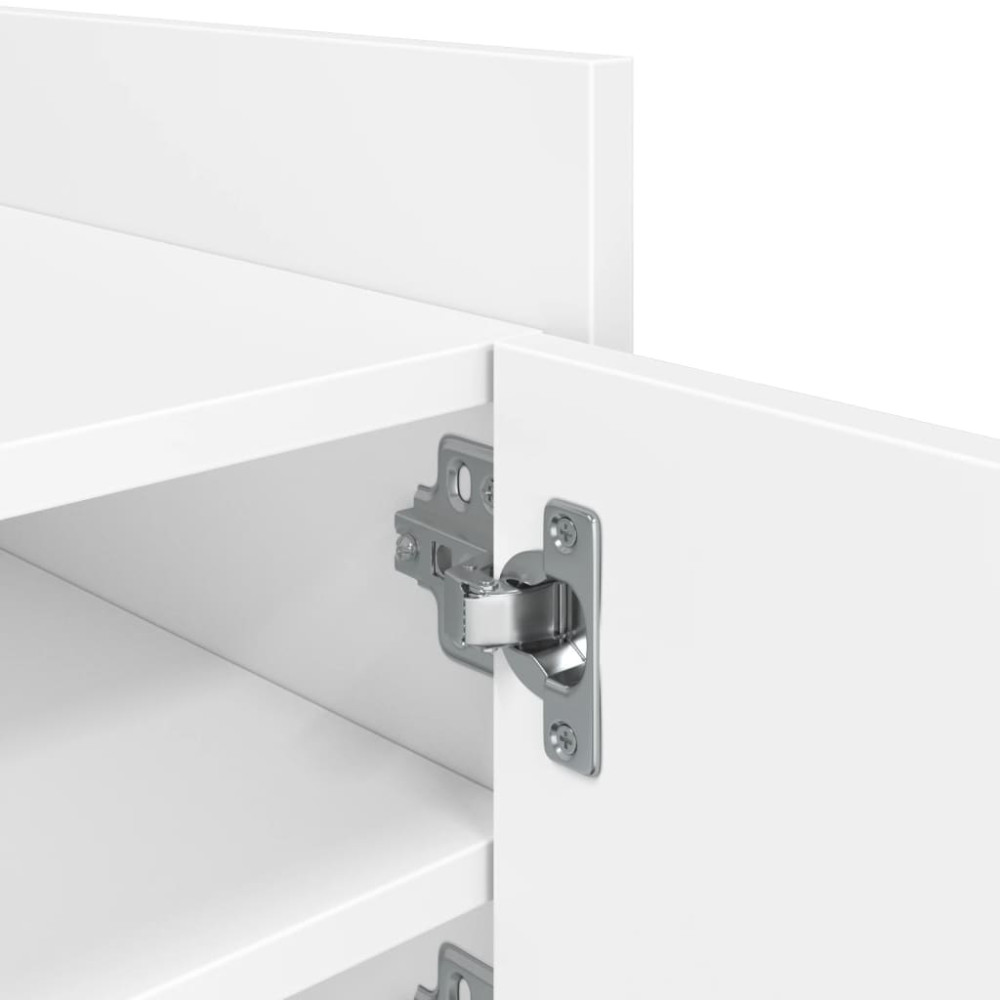 Produktbild för Tv-bänk vit 80x35x40 cm konstruerat trä