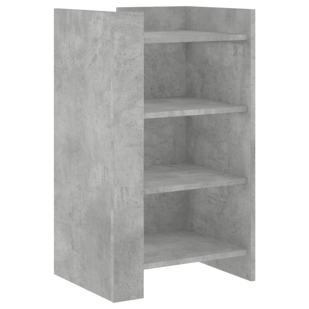 Produktbild för Skänk betonggrå 45x35x75 cm konstruerat trä