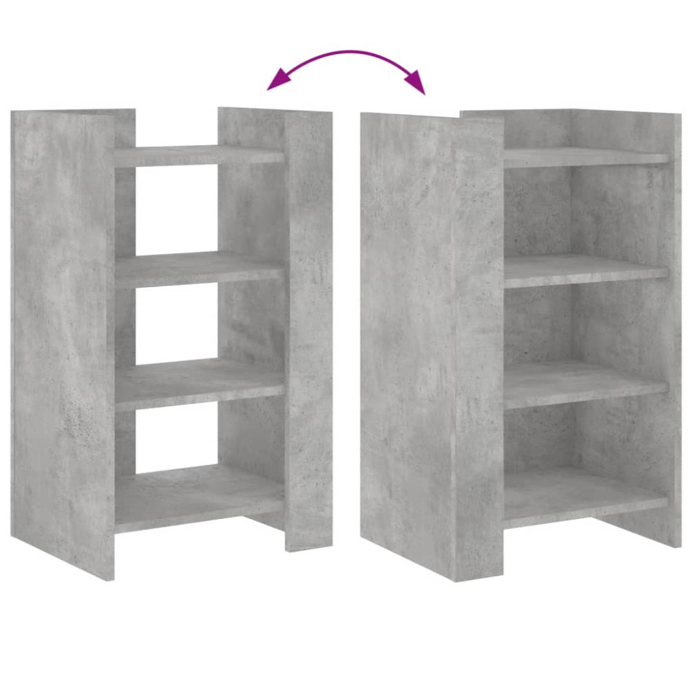 Produktbild för Skänk betonggrå 45x35x75 cm konstruerat trä