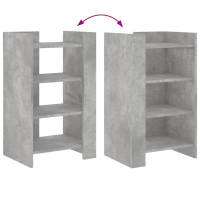 Produktbild för Skänk betonggrå 45x35x75 cm konstruerat trä
